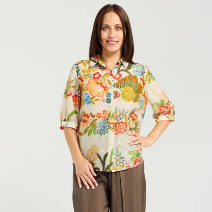 Eugenie Retro Garden Shirt S6043-1