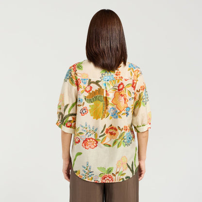 Eugenie Retro Garden Shirt S6043-1