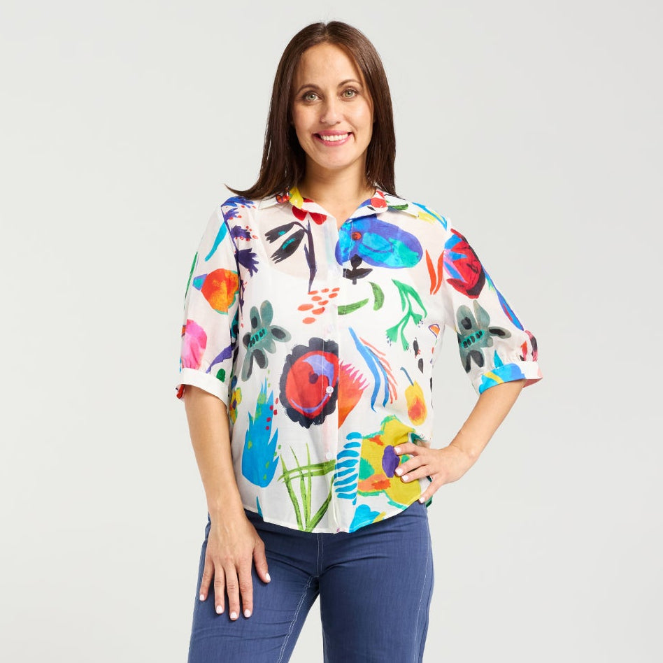Eugenie Modern Canvas Shirt S6043-2