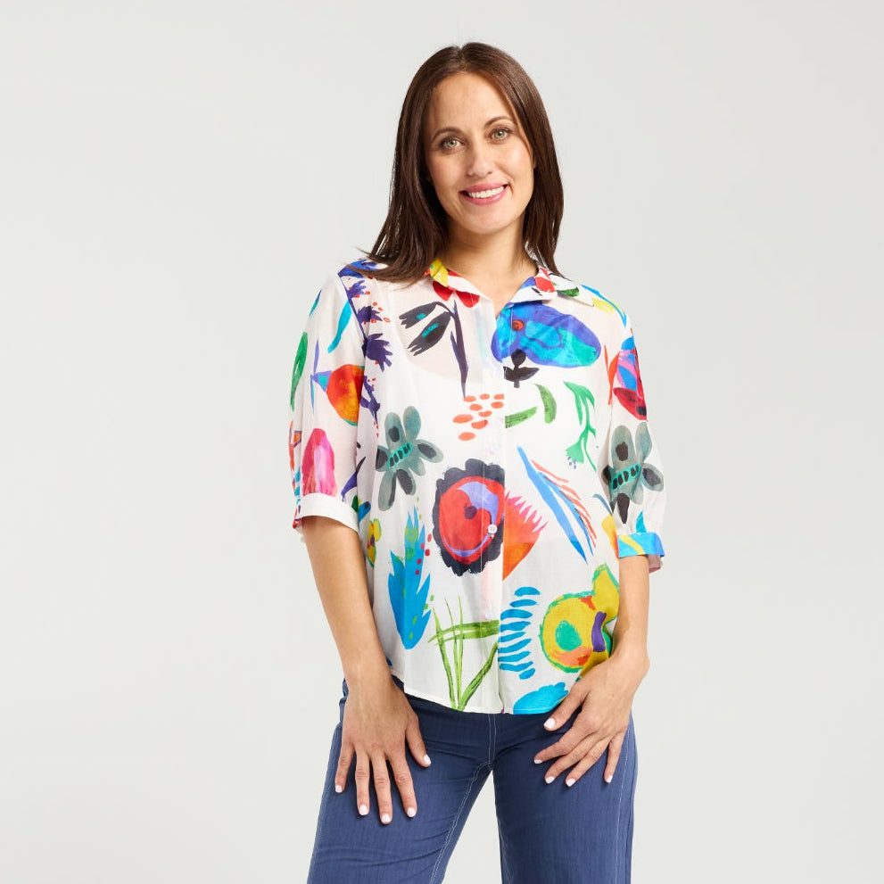 Eugenie Modern Canvas Shirt S6043-2