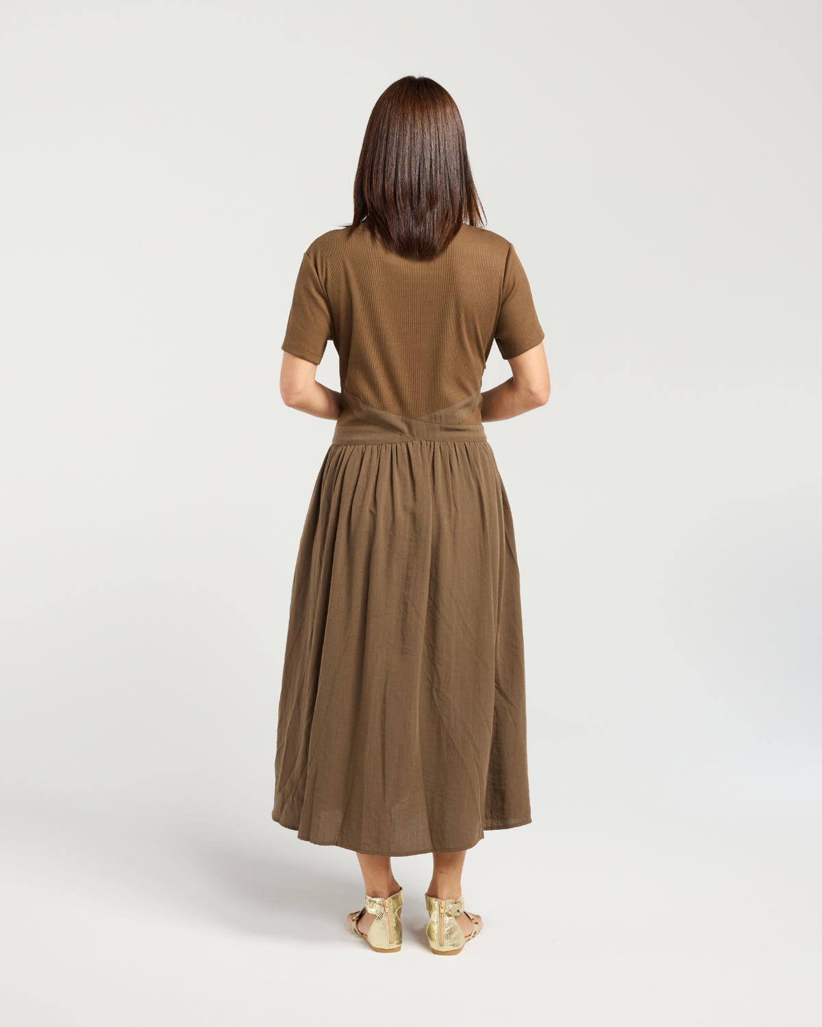 Delilah Dress Brown S6080A