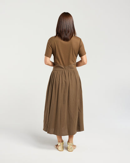 Delilah Dress Brown S6080A
