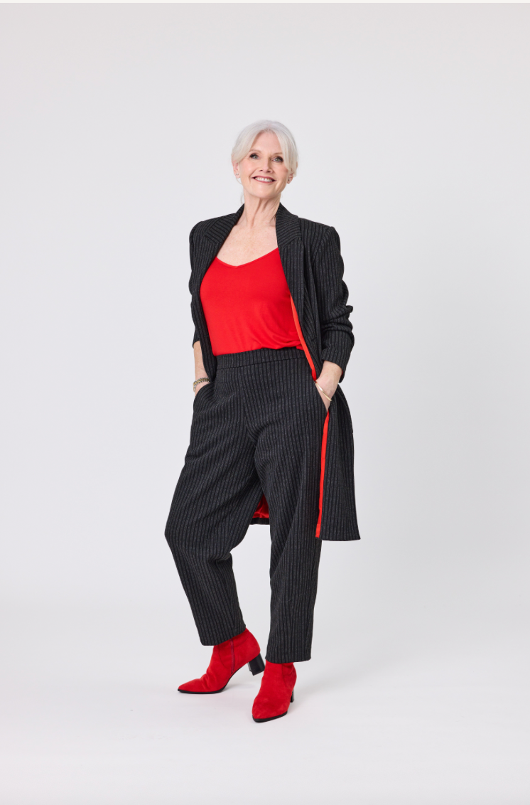 Hedda Pinstripe Coat LTD367