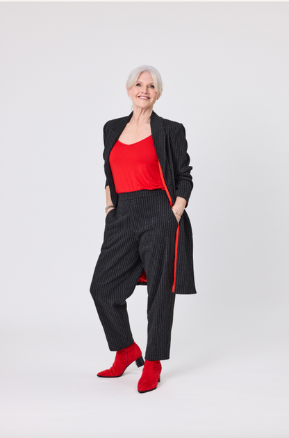 Hedda Pinstripe Coat LTD367