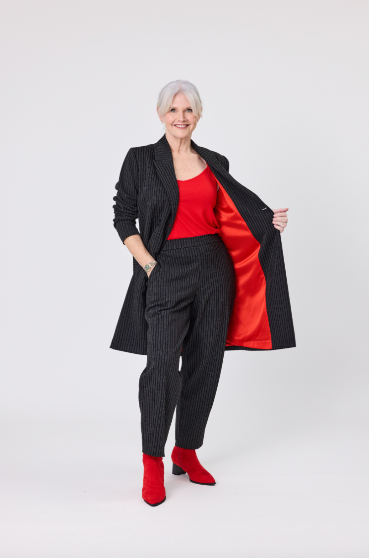 Hedda Pinstripe Coat LTD367