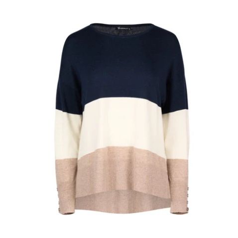 VASS Round Neck Tri Stripe Jumper 1073