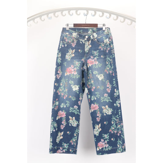 Weds Lulu Wide Leg Printed Jeans