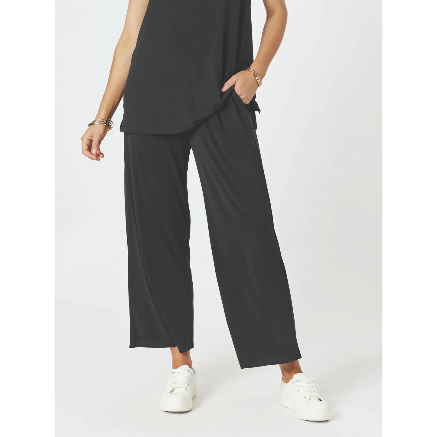 Travel Jersey Wide Leg Pant 48405