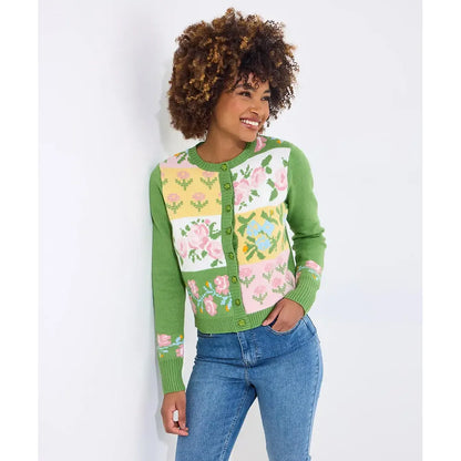 Florence Floral Patchwork Cardigan