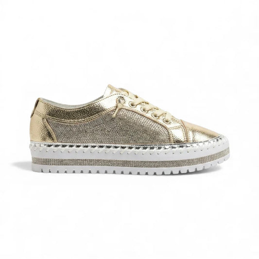 Viralla Crystal Panel Platform Sneaker