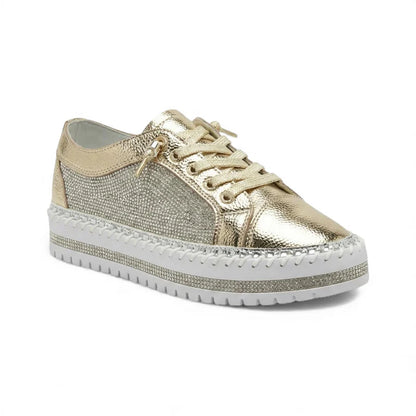Viralla Crystal Panel Platform Sneaker