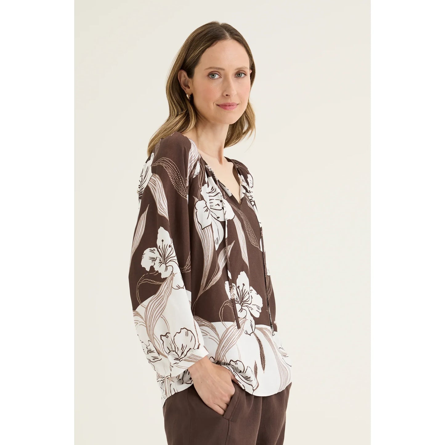 Fiore Print Top YT4283