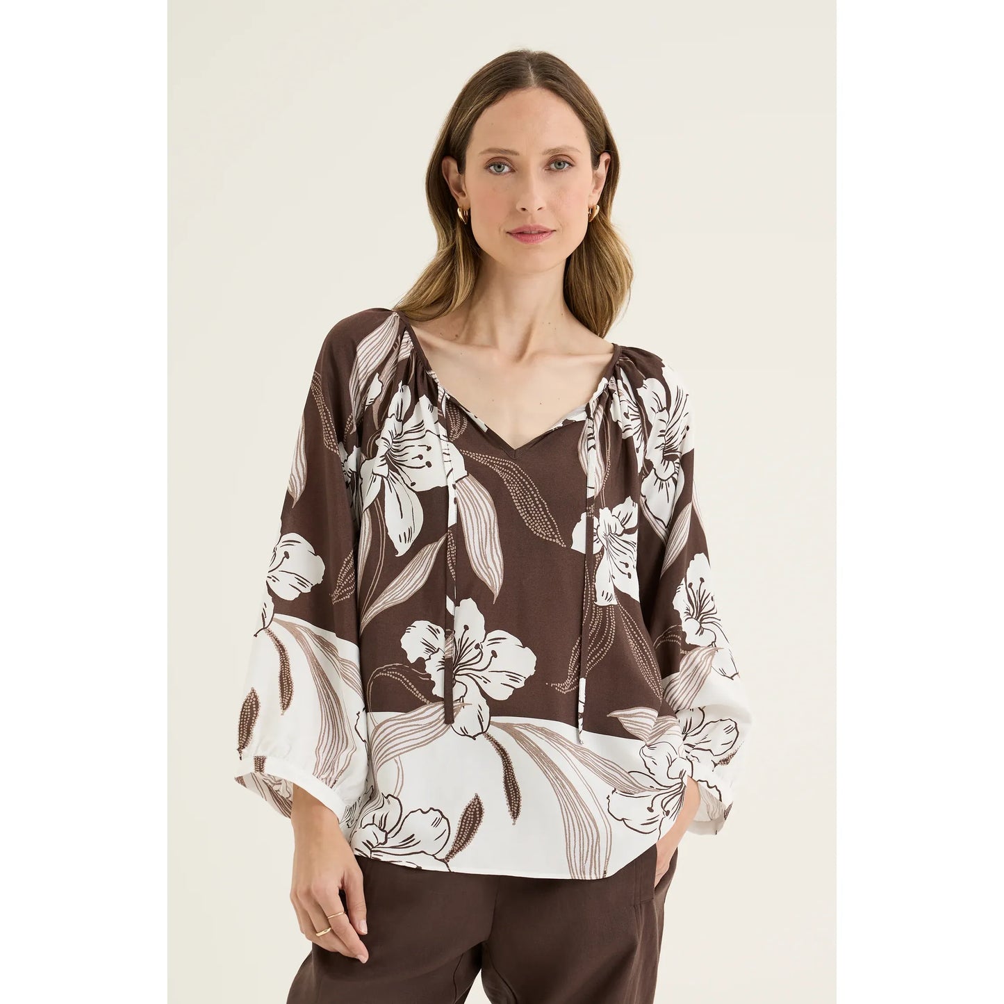 Fiore Print Top YT4283