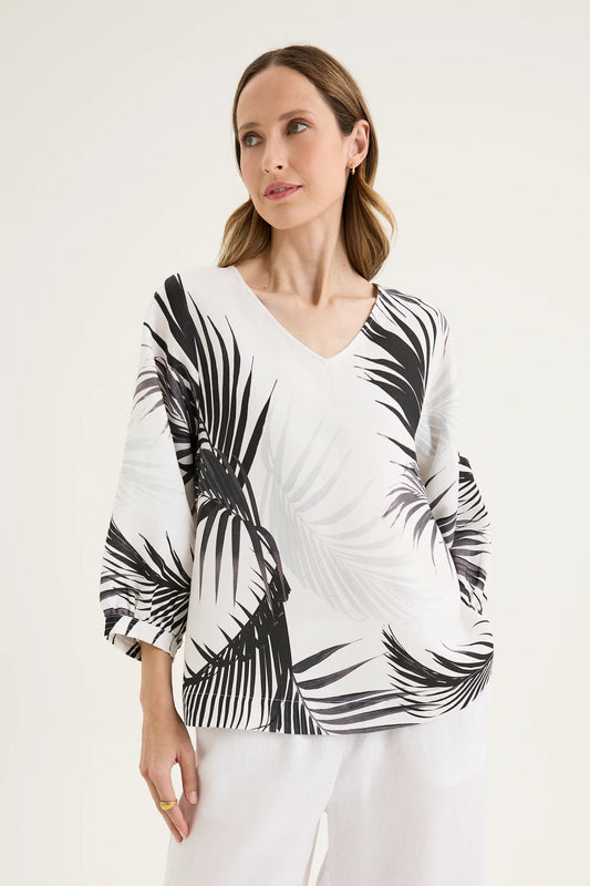 Frond Print Top YT4292