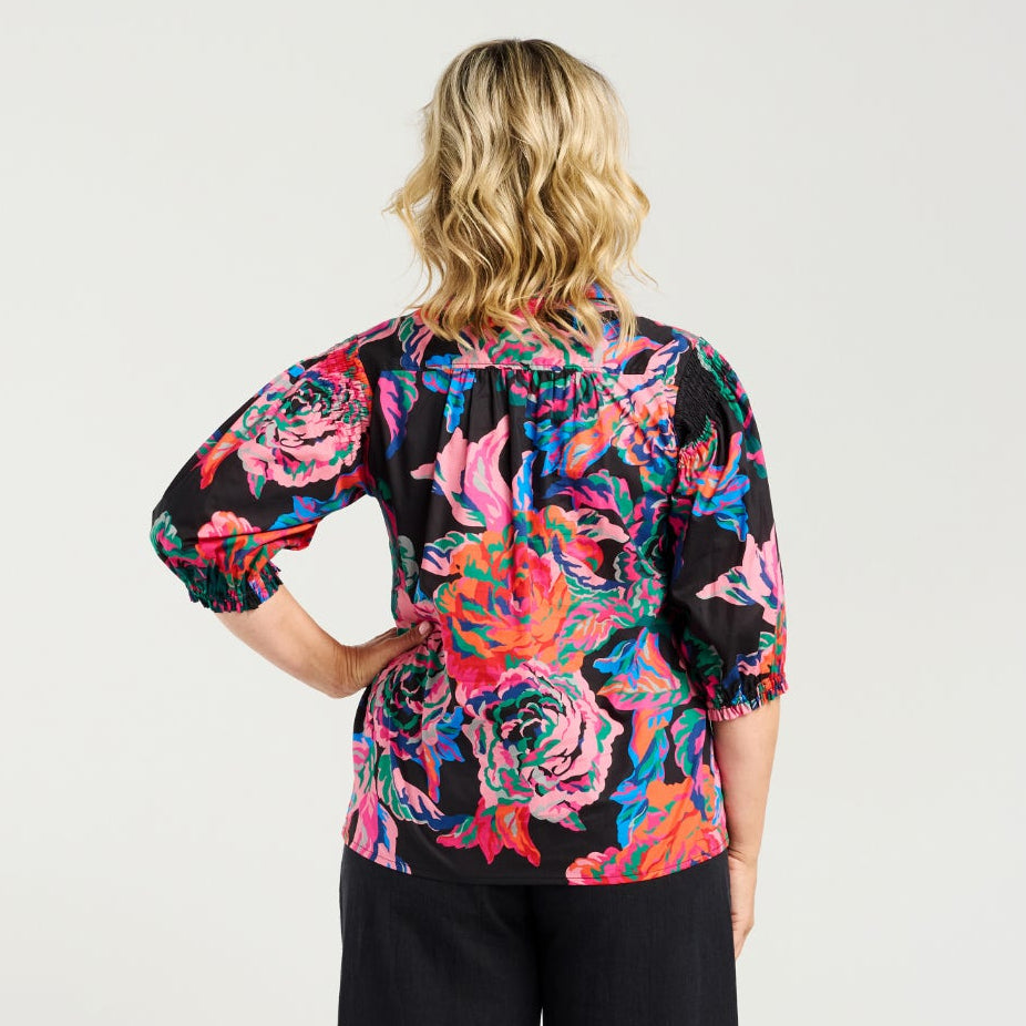 Alice Shirt Abstract Garden Z5032-2