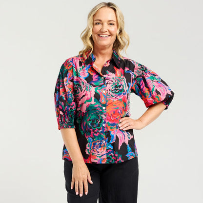 Alice Shirt Abstract Garden Z5032-2