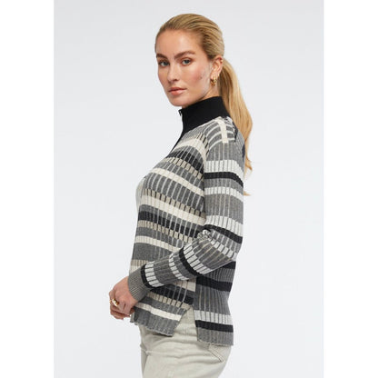 Multi Stripe Zip Up ZP6141