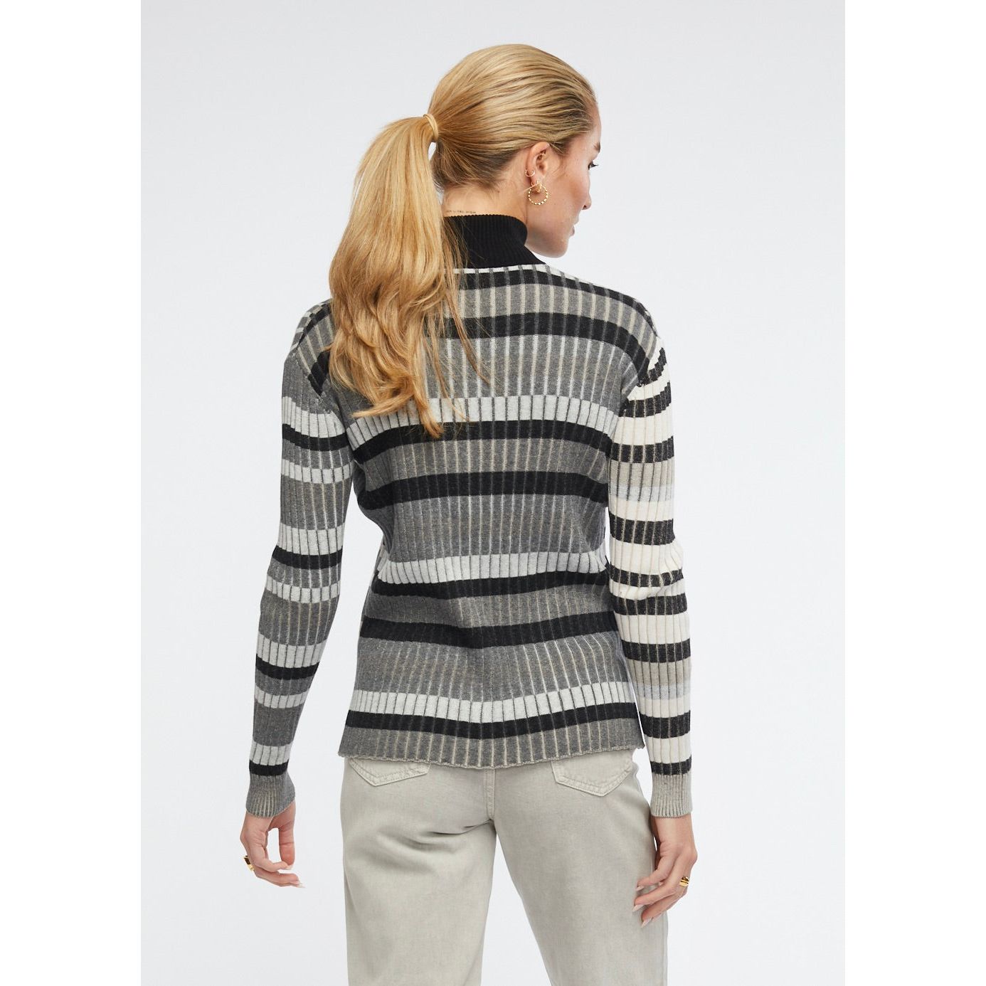 Multi Stripe Zip Up ZP6141