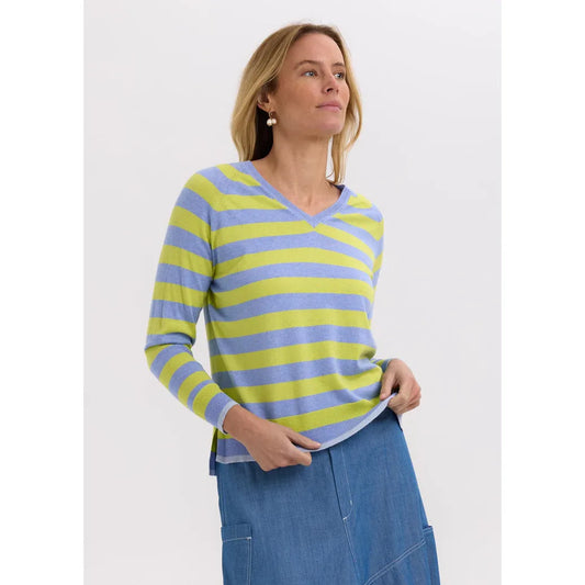 Essential Stripe V-Neck ZP7701