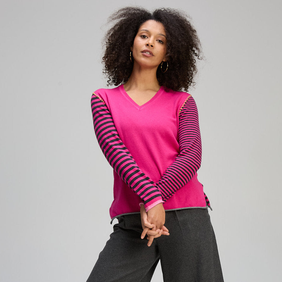 Varied Stripe Jumper ZP8134