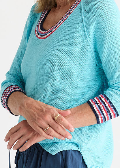 Crochet Trim Top ZP8817