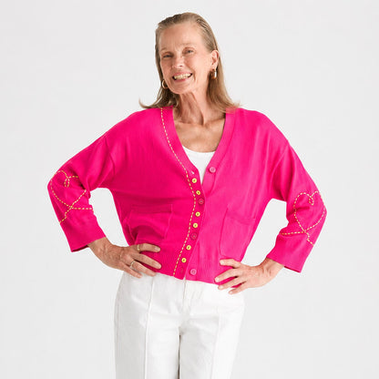 Pop Pink Sweet Heart Cardi ZP8821