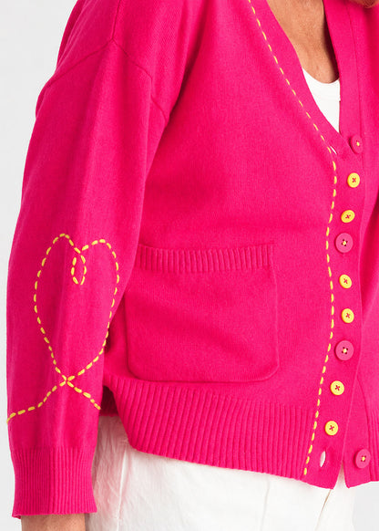 Pop Pink Sweet Heart Cardi ZP8821