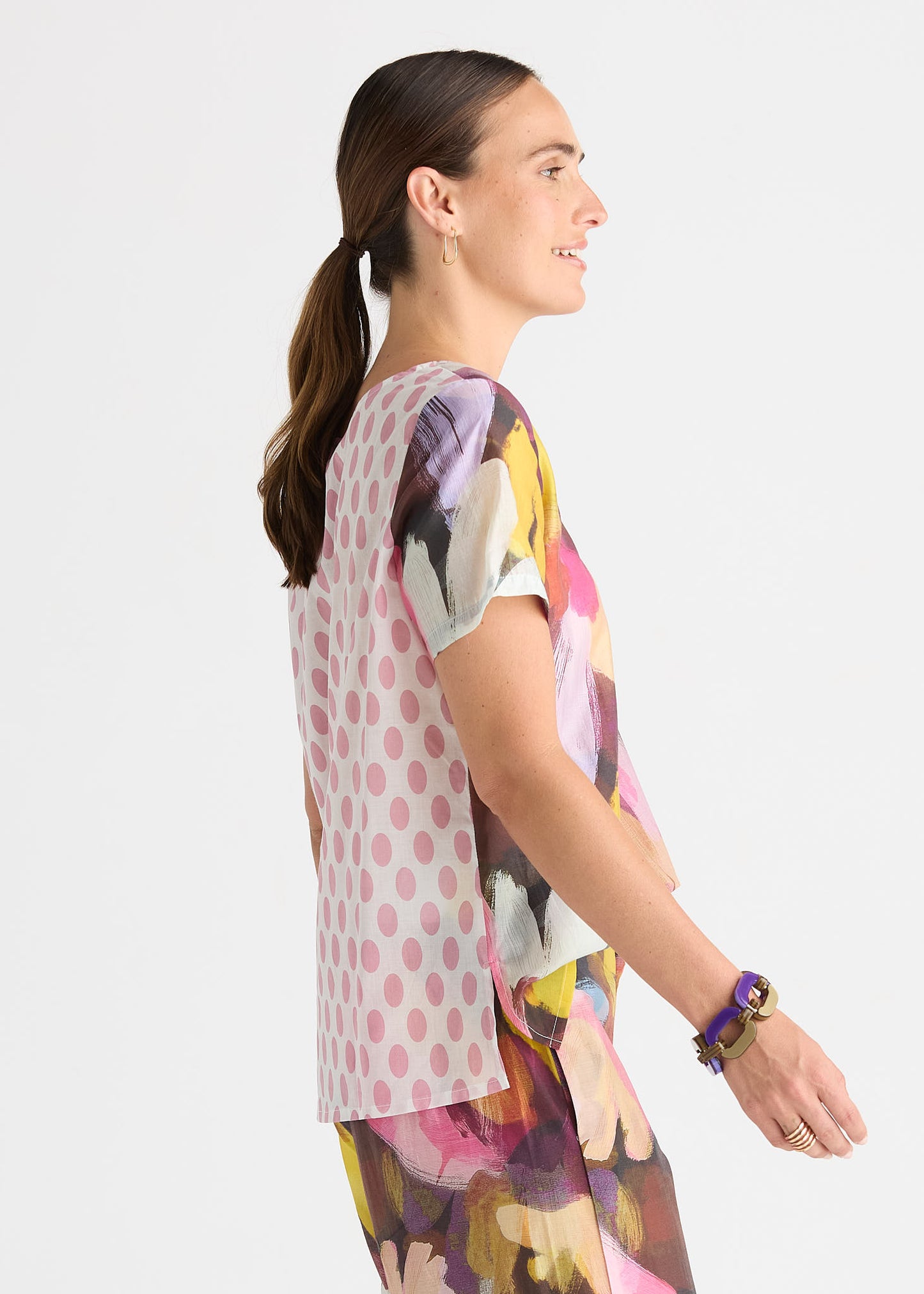 Sunset Pattern Clash Top ZP8844