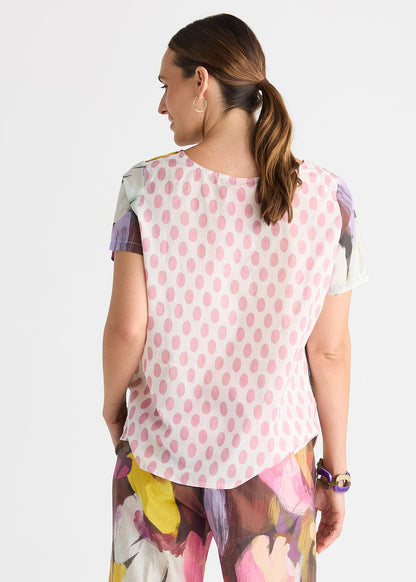 Sunset Pattern Clash Top ZP8844
