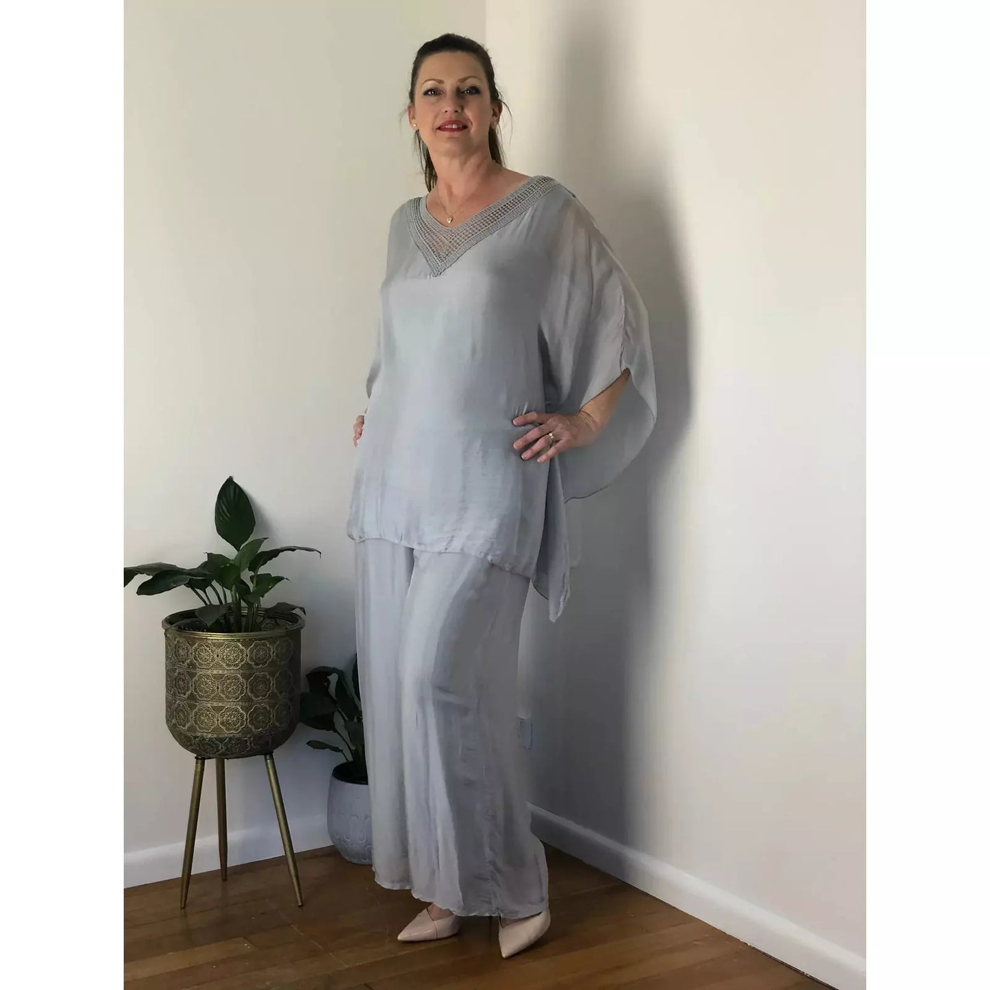 Ugo Zaldi Silk Pants