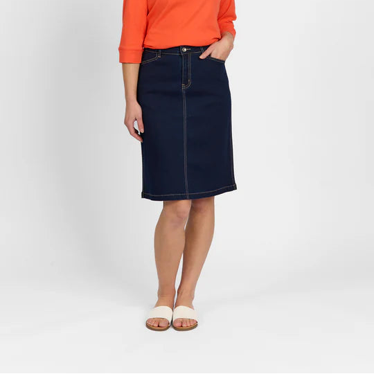 Georgia Indigo Denim Skirt M433