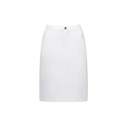Georgia White Denim Skirt M433