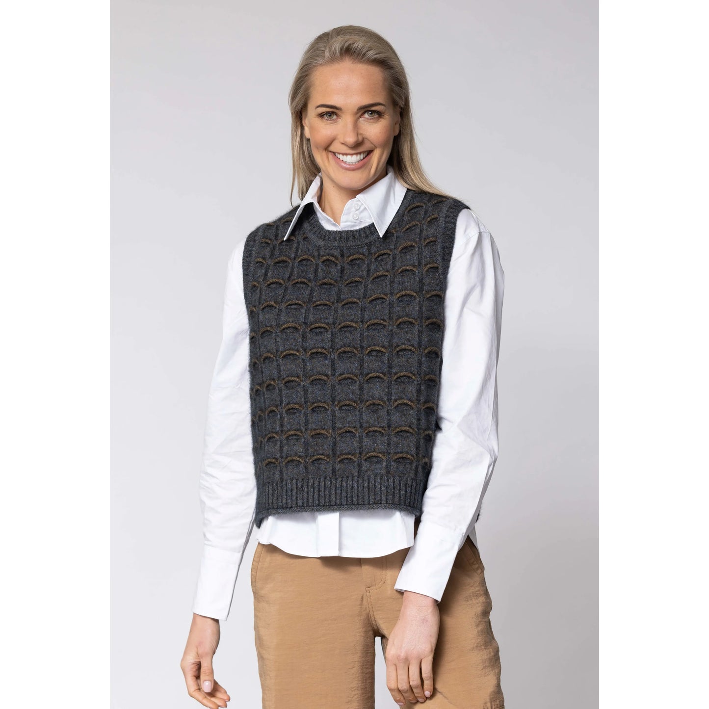 Eyelash Possum Merino Vest NW3235