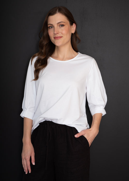 WoB Pleat Sleeve Top PHS-2022A