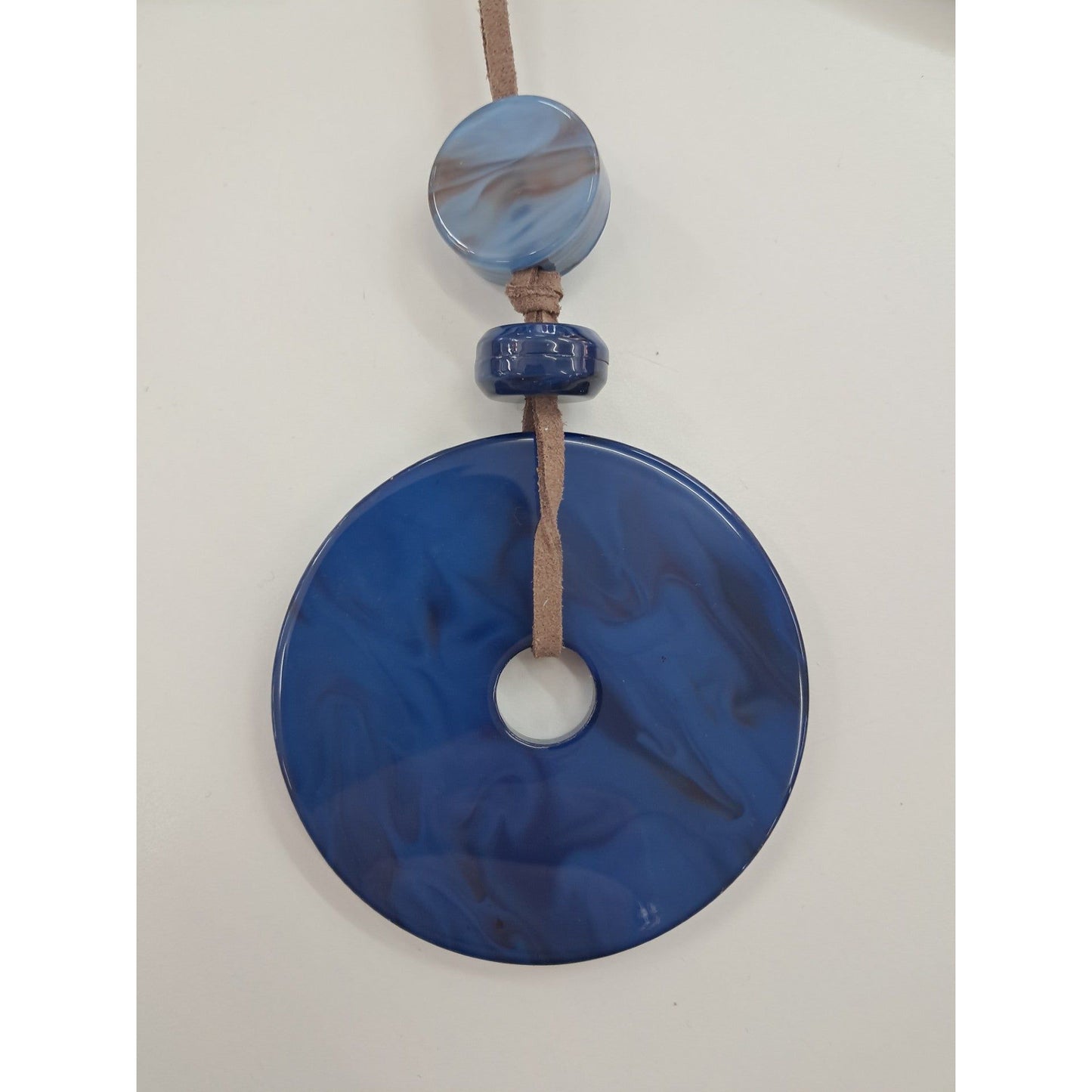 Large Acrylic Donut  Long Necklace