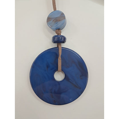 Large Acrylic Donut  Long Necklace