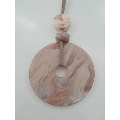 Large Acrylic Donut  Long Necklace