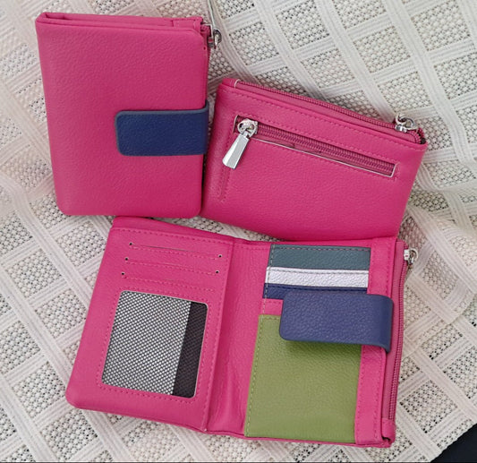 Leather Multicolour Purse 575