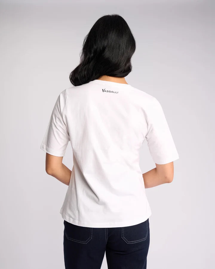 Vassalli Base V Neck Tee 3333
