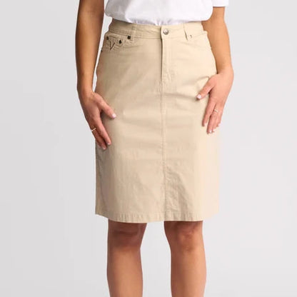 Poppy Poplin Skirt w Back Vent 372AVP