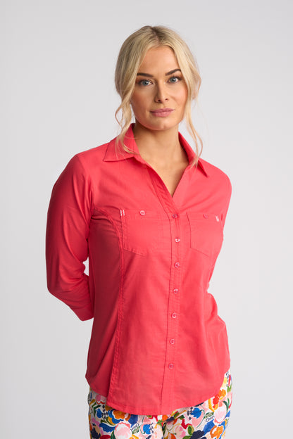 Isla Shirt w Rib Panels 4032