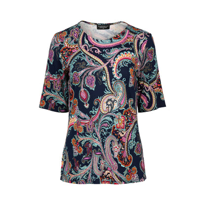 Vassalli Round Neck Knit Top 4329