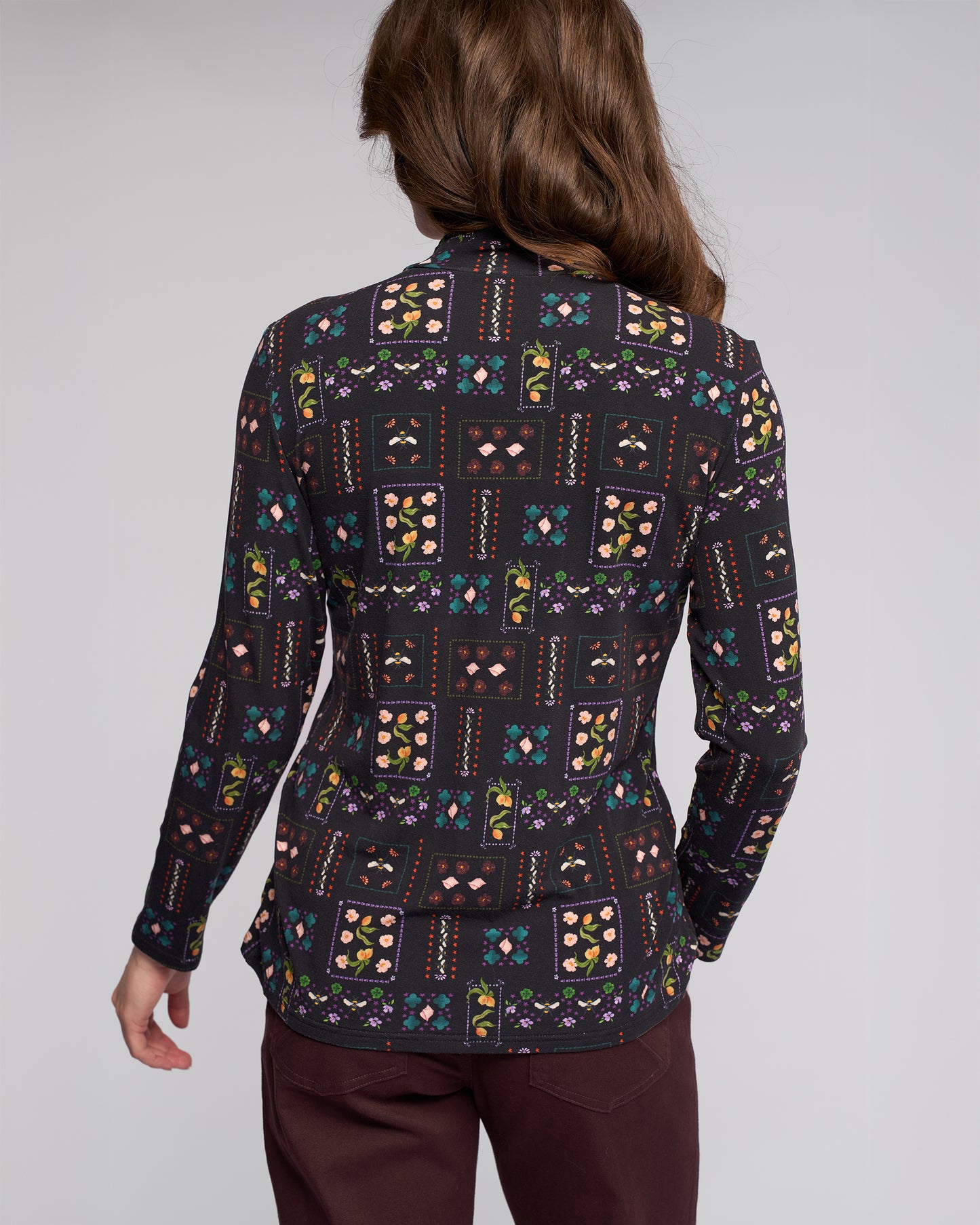 Foundation Printed Knit Top 4344