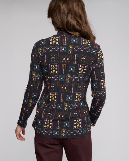 Foundation Printed Knit Top 4344