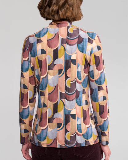 Foundation Printed Knit Top 4344