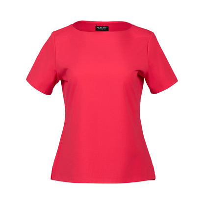Vassalli Cherry Boat Neck Top 4489