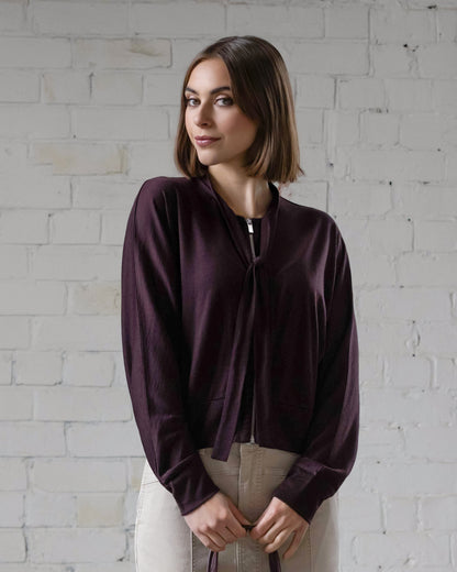 Nina Zip Up Merino Cardi 4492