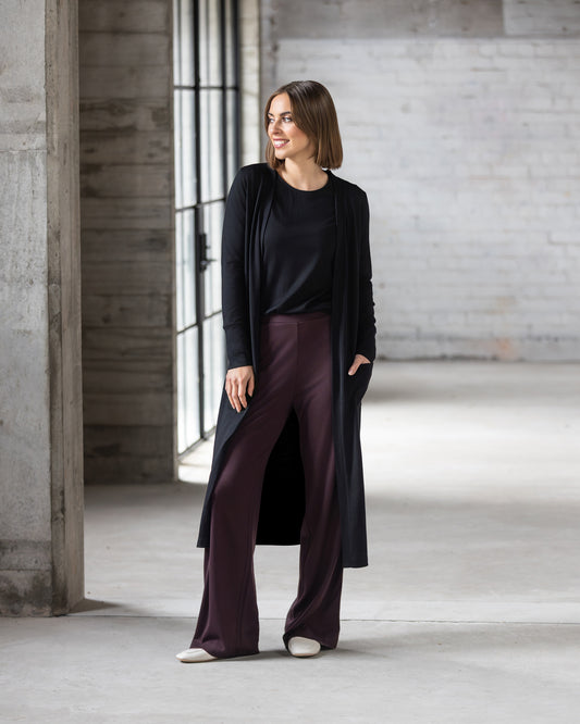 Suki Black Coatigan 4494