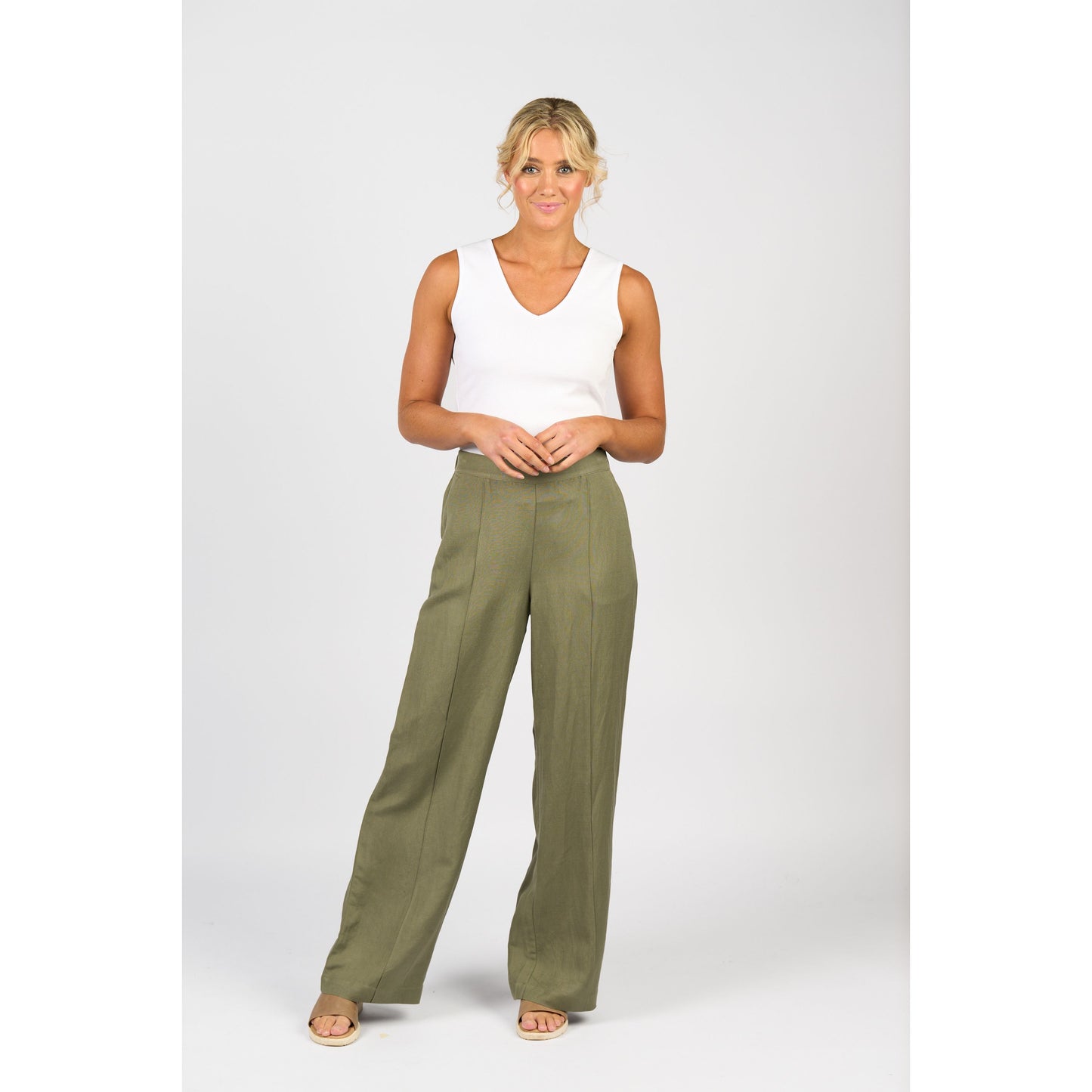 Wide Leg Pull On Pant 5017
