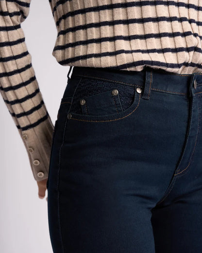 Reign SKINNY Basket Weave Jean 5535